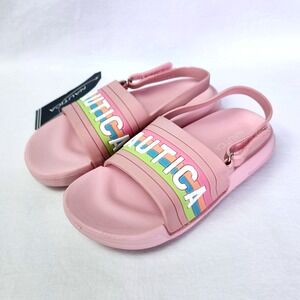 NEW NAUTICA DIAMONI TODDLER PRISM PINK RAINBOW SLINGBACK SANDALS LITTLE GIRLS 11